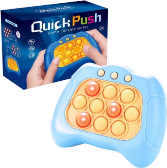 Manette Quick Push Pop-it - Jeu Pop-it - test des réflexes - blanc