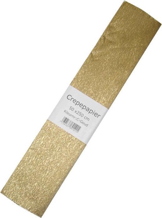 Papier Crêpe Original Haza The Paper Factory 250 Cm Gold