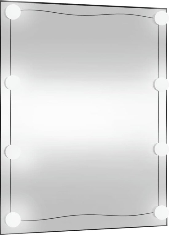 vidaXL-Wandspiegel-met-LED's-rechthoekig-50x60-cm-glas