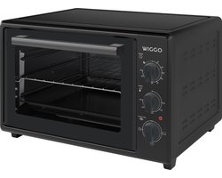 Wiggo WMO-E353(B) - Vrijstaande Mini Oven - Electrisch - 50 CM - 35 liter - 1800 W - 5 Jaar Garantie - Zwart Wiggo WMO-E353(B) - Vrijstaande Mini Oven - Electrisch - 50 CM - 35 liter - 1800 W - 5 Jaar Garantie - Zwart