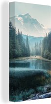 Canvas - Schilderij natuur - Takken - Natuur - Bomen - Wanddecoratie - Foto op canvas - Schilderij - 40x80 cm - Slaapkamer