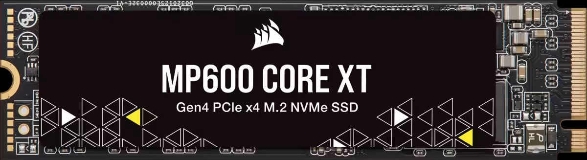 Corsair MP600 CORE XT 4 TB SSD Zwart, PCIe Gen 4.0 x4, NVMe 1.4, M.2 2280, 3D QLC NAND