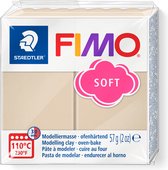 FIMO soft 8020 - ovenhardende boetseerklei - standaard blokje 57g - sahara
