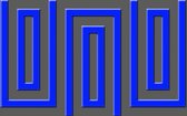 Fotobehang - Vlies Behang - Blauw-grijs Abstract Patroon - 254 x 184 cm