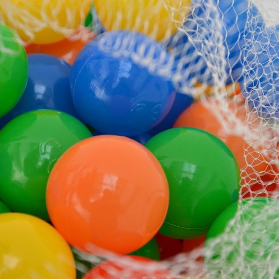 Kunststof ballenbak ballen 50x stuks 6 cm vrolijke kleurenmix - Speelgoed ballenbakballen gekleurd - Intex