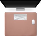 kwmobile bureau onderlegger van imitatieleer - 40 x 30 cm - Voor muis, toetsenbord, laptop - Bureaumat in oudroze