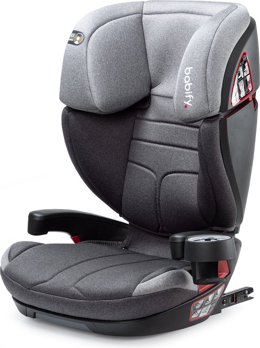 Voyager Fix kinderautostoel autostoeltje kinderzitje | 3 - 12 jaar | ISOFIX bevestigingssysteem | hoofdsteun en armleuningen | 3-punts harnas | gekeurd & toegelaten: UN ECE reg. R44/04 | regelbare hoogte & rugleuning | onderhoudsvriendelijk