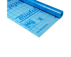 Miofol 125G - Damp-open gewapende isolatiefolie - Buitenzijde gevel - 1.50 x 25 m