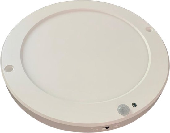 B.K.Licht Led-plafondlamp BK_DL1614 Bad Plafondlamp Met Bewegingssensor 3m Bereik 120 Detectiehoek Ip54 13w 1300 Lm 3000k Oe27cm Wit