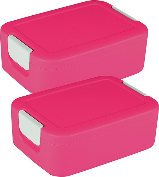 Sunware - Sigma home Food to go broodtrommel klein fuchsia - Set van 2