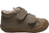 Naturino - Cocoon- Mt 19 - velcro's bumper warme effen lederen sneakers - taupe
