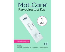 Mat Care Pet test FPV - Parvovirustest kat - Kattenparvovirus thuistest - Kattenziekte sneltest