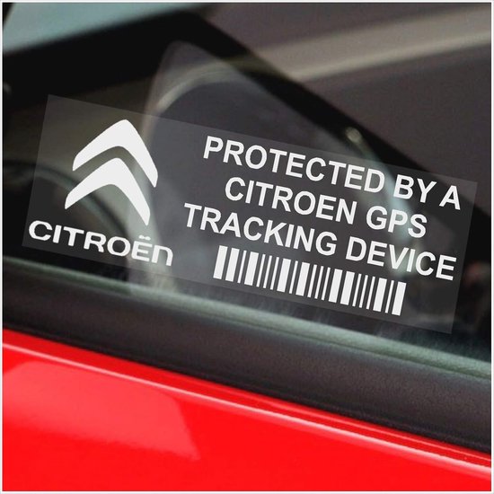 Foto: 5 x beveiligingsstickers met gps tracking voor auto s afschrikmiddel tegen diefstal weerbestendig en duurzaam voor raamplaatsing