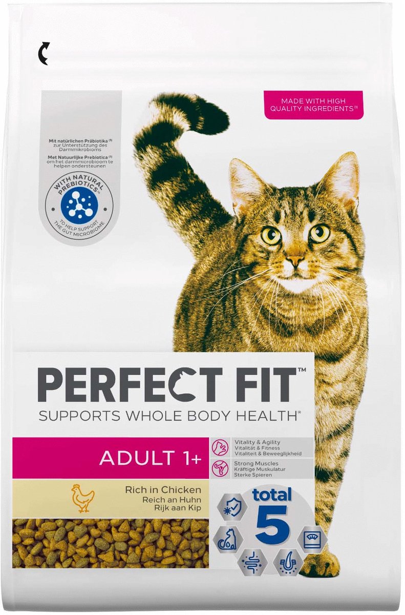 2,8kg Adult 1+ Rijk aan Kip Perfect Kip Kattenvoer
