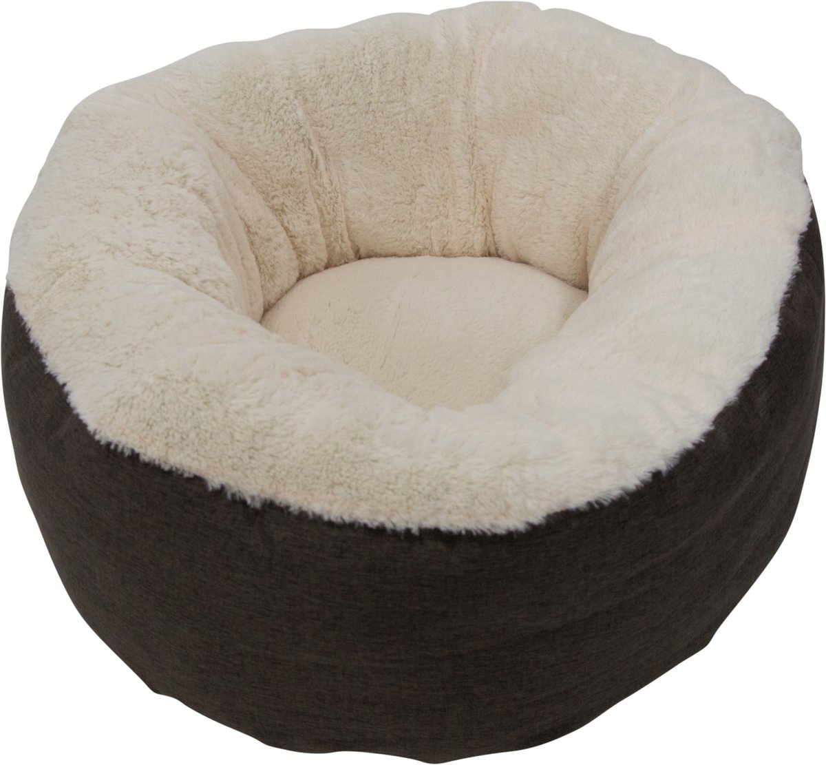 Jack and Vanilla - Nimba Hoge Mand - Kattenmand - Hondenmand - Kleur: Donkerbruin - Maat M: 60x60x23 cm