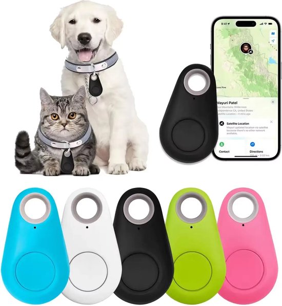 Foto: 3 pack 2025 nieuwe bluetooth tracker anti verloren apparaat 3x zwart smart finders tracker voor katten honden huisdier 2024 new portable anti lost device smart finders 3 stuks tracker for cats dogs pet
