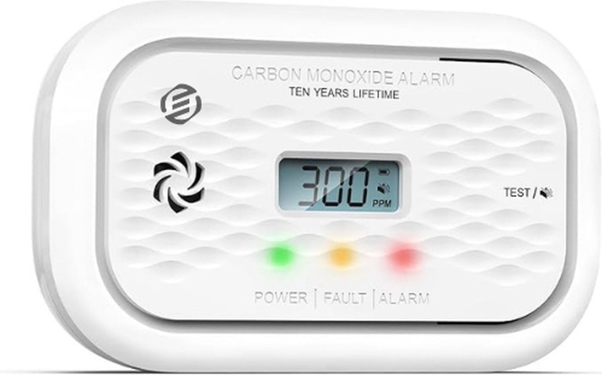 Equivera Koolmonoxidemelder - Koolstofmonoxidemelder - Koolmonoxide Detector - Draagbaar Koolmonoxide Alarm - CO-melder