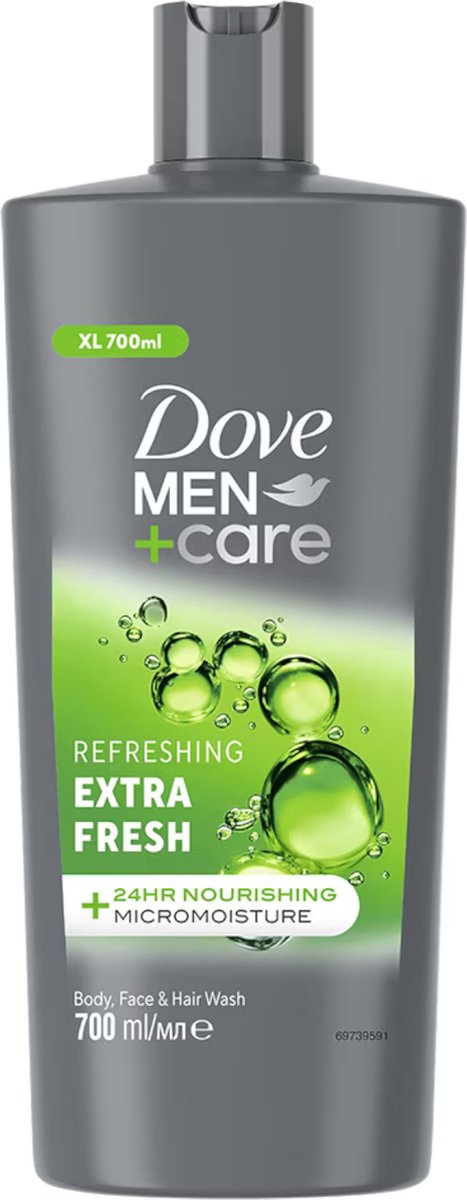 Goedkoopste Dove Men Care - Extra Fresh - Douchegel 3-in-1 - Verzorgend - 700 ml