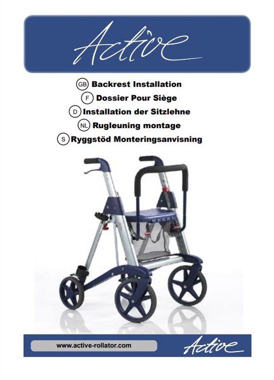 DOSSIER pour un rollator ANWB Active (livraison sans rollator)