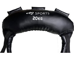 AJ-Sports Bulgarian Power Bag 20kg - Sandbag - Weightbag - Zandzak - Powerbag - Geschikt voor Crossfit & Fitness - Zwart