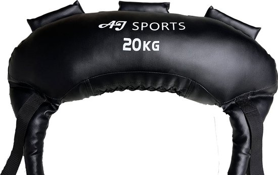 Foto: Aj sports bulgarian power bag 20kg sandbag weightbag zandzak powerbag geschikt voor crossfit fitness zwart