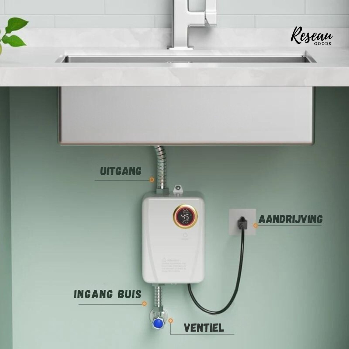 Kleine Elektrische Douche Waterverwarmer | 3500W Onmiddellijke Douche