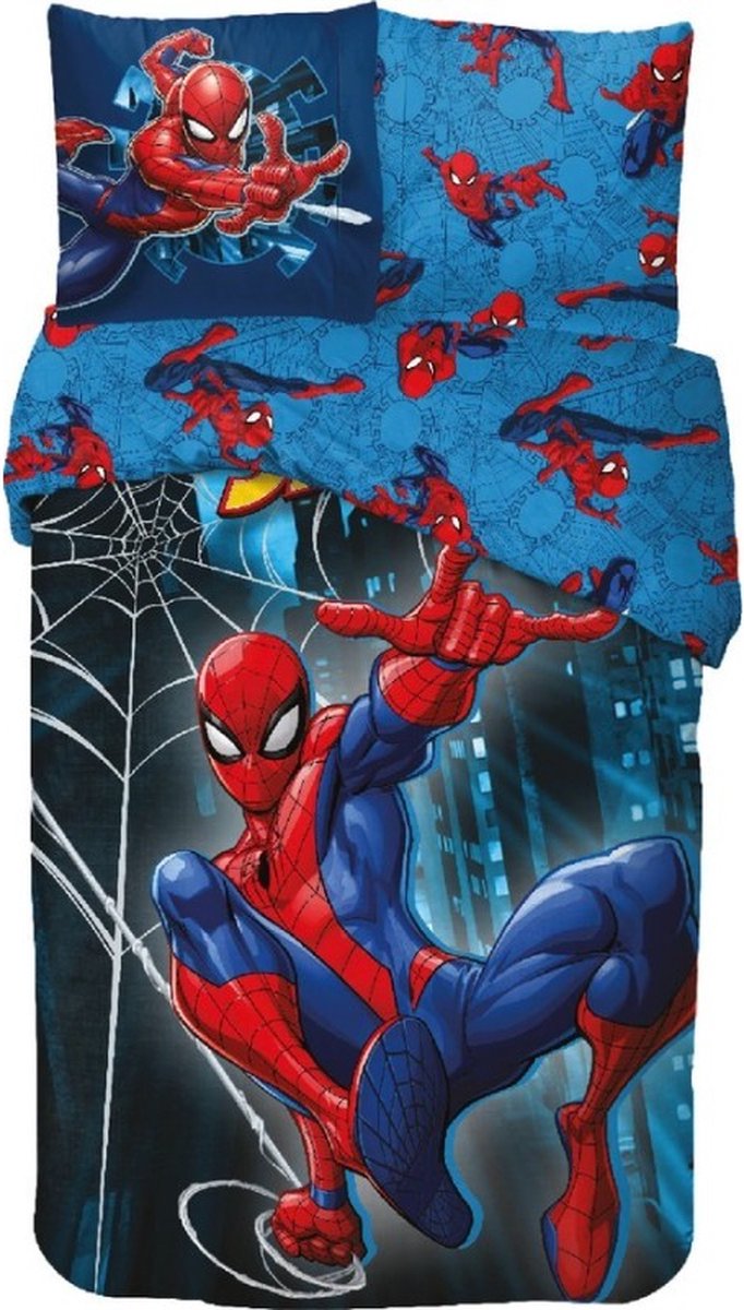 Marvel - Spiderman - Dekbedovertrek - 140x200 Cm - 100% Katoen – Eenpersoons