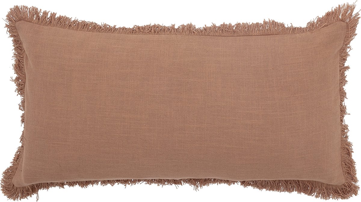 Efie Cushion, Brown, Cotton