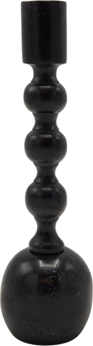 Deco4yourhome® - Kandelaar - 2 Stuks - Metaal - Scandinavisch - Zwart - Black - 21.5cm