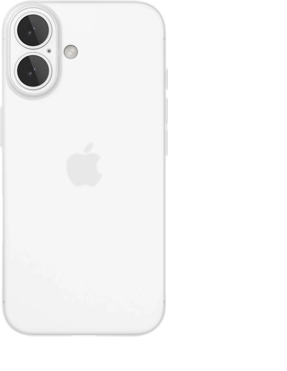 Silq Ultra Dun Hoesje geschikt voor iPhone 16 - Frost Wit - Slechts 0,5mm dun!