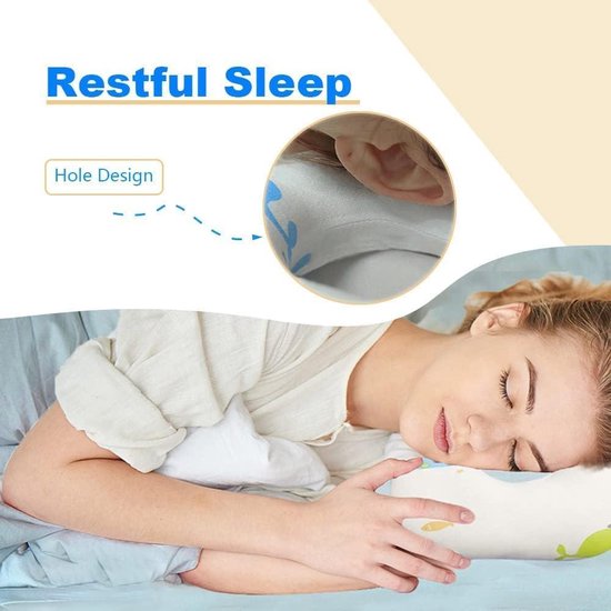 RUIDA Coussin De Beignet De Sommeil Latéral Oreiller De Perçage D