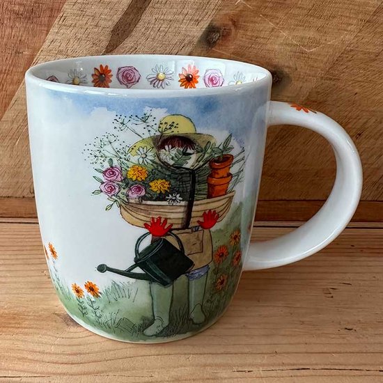 Foto: Alex clark mok flower garden mug tuinbloemen