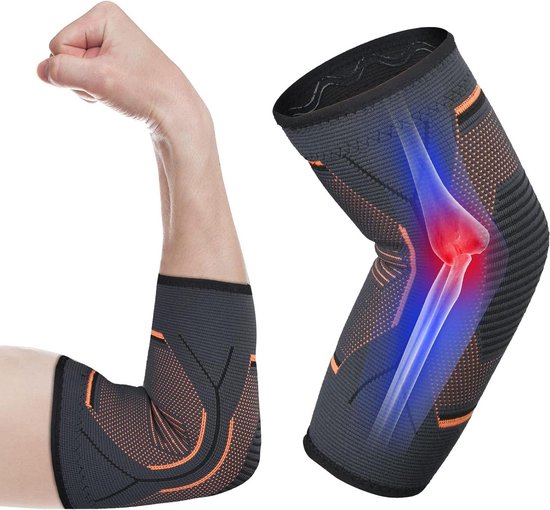Foto: Elbow support sleeve adjustable elbow bandage for weight lifting breathable elbow compression brace for golfer tennis elbow pain acwoo elleboog bandage