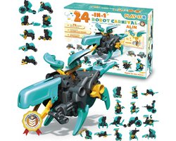 PLAY IT Alin de Robot Bouwpakket 24in1 - Educatief Montessori Speelgoed
