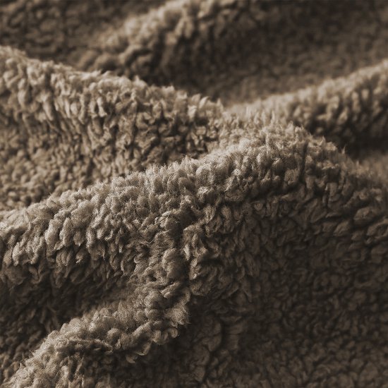 Eleganzzz Teddy Pluche Dekbedovertrek - Brown - Teddy Dekbedovertrek - Dekbedovertrek 200x200/220cm - Tweepersoons dekbedovertrekken