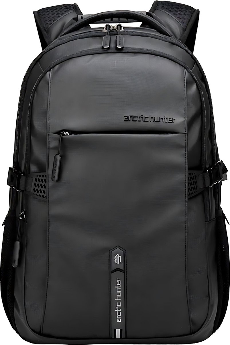 Arctic Hunter Rugzak voor Dames en Heren - Waterafstotende Rugtas - Laptop Tas - Motortas - Zwart