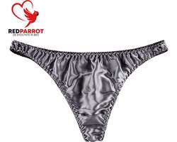 Satijnen slip Black edition - Heren - String voor mannen - Glimmende look - Erotisch mannenondergoed - Verleidelijke slip - Zwart