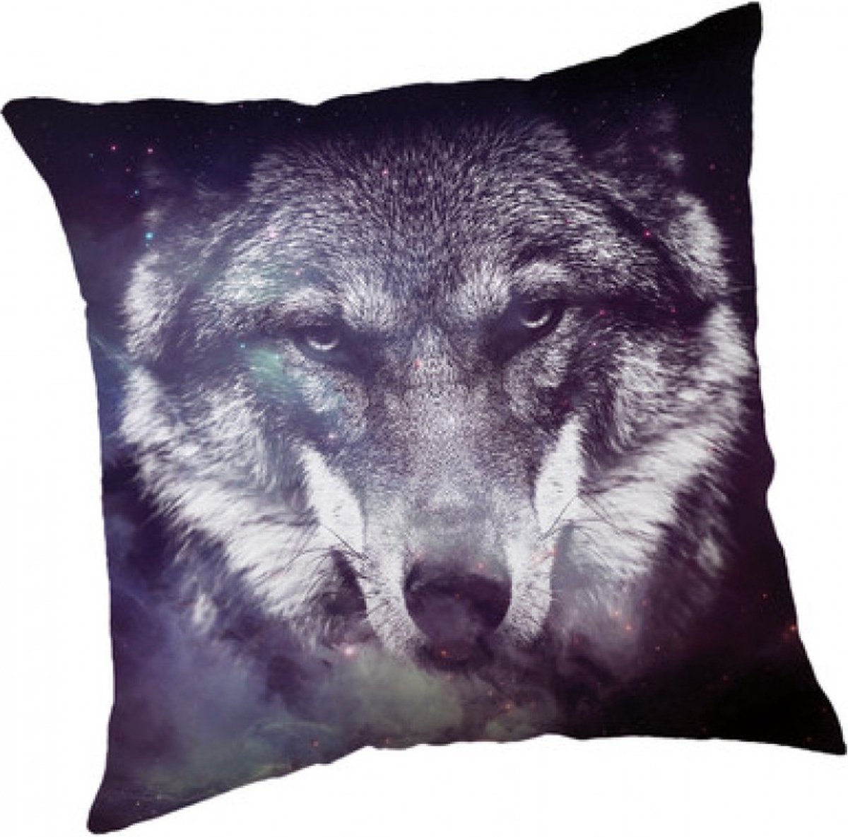 Jerry Fabrics s.r.o. Wolf - blauw - kussensloop - 45x45 cm