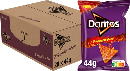 Doritos Flamin Hot - Tortilla Chips - 20 x 44 gram