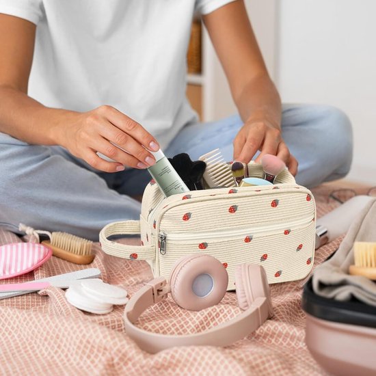 Inovra ® Trousse de toilette et trousse de maquillage spacieuse et élégante pour femme et homme