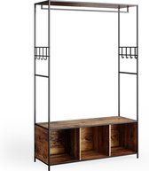 Vicco Fyrk Kledingopslagkast – 119.5 x 189 cm Eiken rustiek