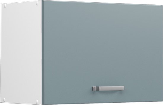 Vicco Armoire suspendue universelle R- Line, Blauw gris/ Wit, 60 cm avec porte relevable