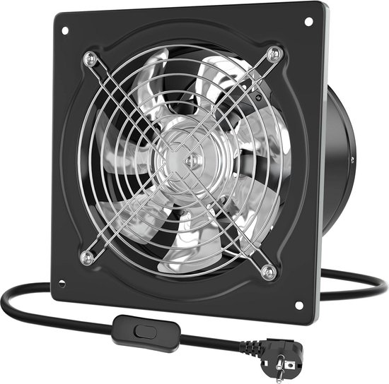 HonGuan 100mm Bouche de Ventilation avec Grille de Protection - ABS