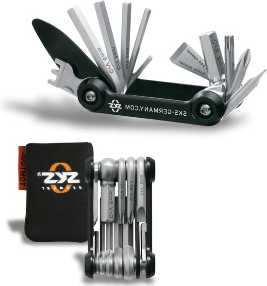 Olotos 16 in 1 Multitool Fahrrad Werkzeug für unterwegs - Zuverlässig, Kompakt, Leicht - Fahrrad