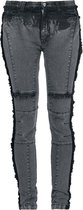 Rock Rebel by EMP jeans met opgestikte franjes in bikerlook - Dames - W28L32