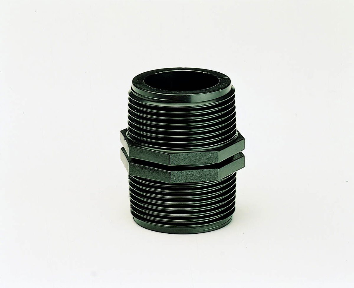 Ubbink - Dubbele nippel 2x buitenschroefdraad 1 1/4" x 1 1/4" - pomp- en filteraccessoires