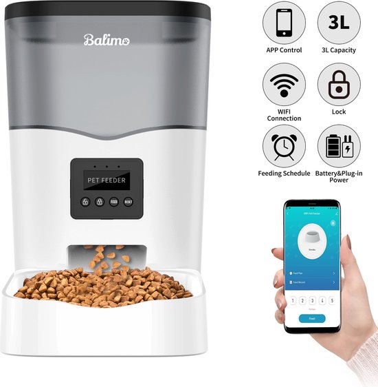 Balimo Automatische Voerbak - WiFi - Verbinding - Balimo - €46,99