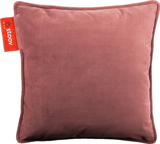Stoov Warmtekussen | Ploov Pepper Pink | Duurzaam & Draadloos | Infrarood warmtekussen | 45x45 cm | Standard batterij