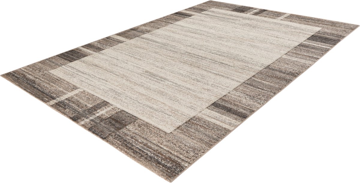 Lalee trendy Carving- modern- laagpolig- vloerkleed- vintage- hand carved- hoog laag- hip en trendy- karpet- tapijt- 200x290 cm beige zilver