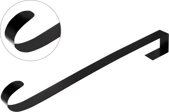 Kranshanger, 30,5 cm kranshangers voor voordeur, binnen of buiten boven de deurkrans haak hanger voor Pasen Lente Halloween kerstkrans decoraties, staal materiaal, 20 lbs draagkracht (1 stuks